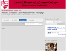 Tablet Screenshot of lagrange.campusguides.com