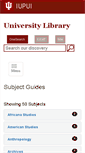 Mobile Screenshot of iupui.campusguides.com